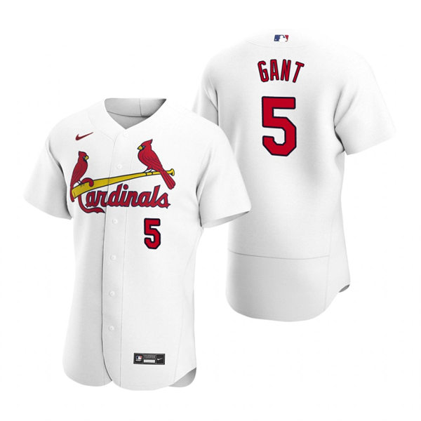 Mens St. Louis Cardinals Retired Player #5 Ron Gant Nike White Home Flex Base Jersey