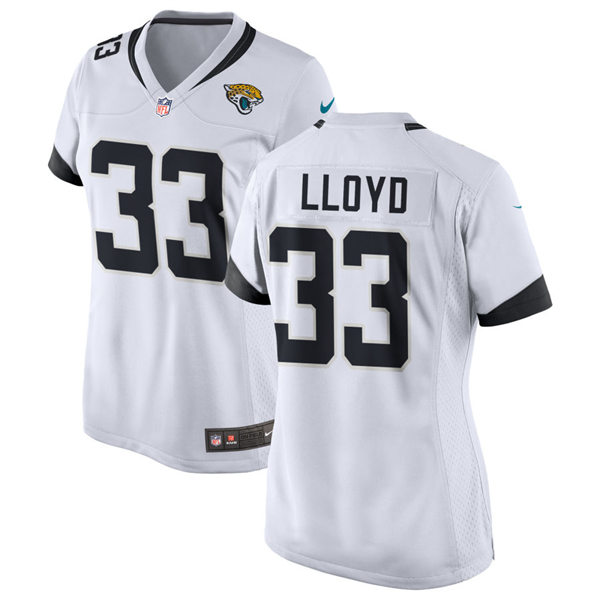 Womens Jacksonville Jaguars #33 Devin Lloyd Nike White Limited Jersey