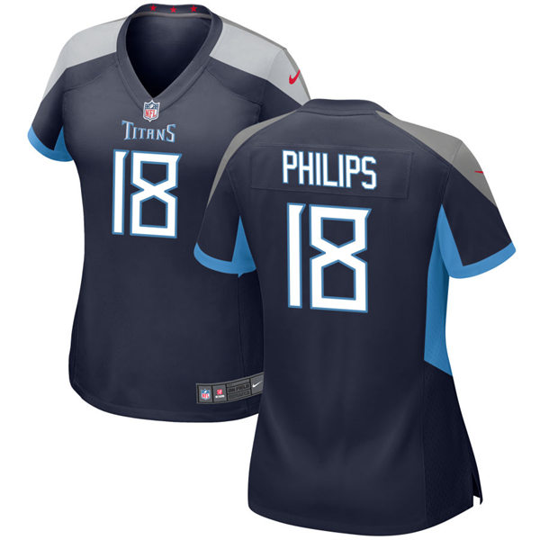 Womens Tennessee Titans #18 Kyle Philips Nike Navy Limited Jersey
