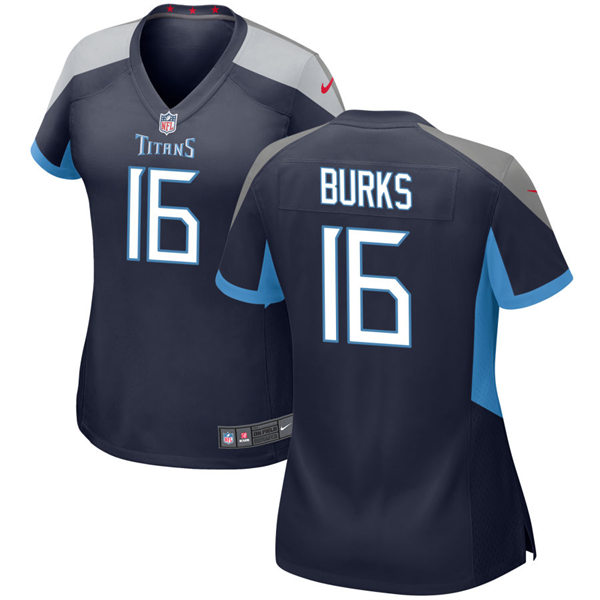 Womens Tennessee Titans #16 Treylon Burks Nike Navy Limited Jersey