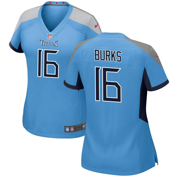 Womens Tennessee Titans #16 Treylon Burks Nike Light Blue Alternate Limited Jersey