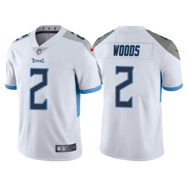 Mens Tennessee Titans #2 Robert Woods Nike White Away Vapor Limited Player Jersey