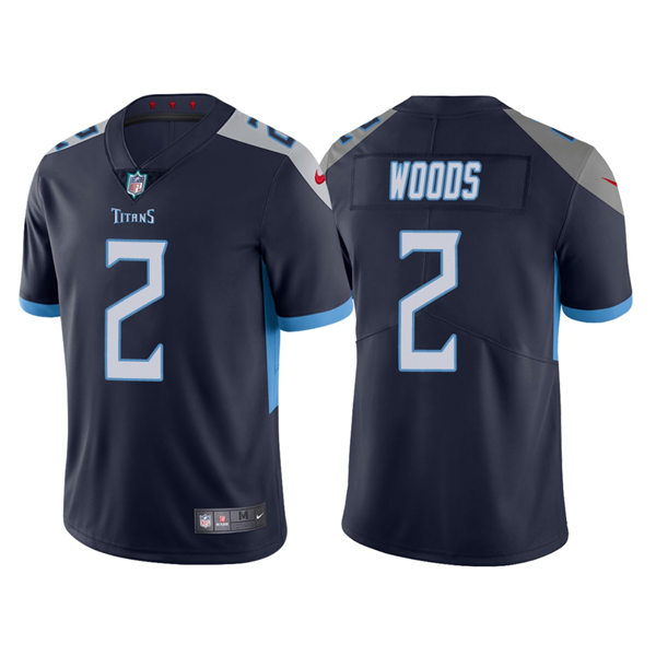 Mens Tennessee Titans #2 Robert Woods Nike Navy Vapor Untouchable Limited Jersey
