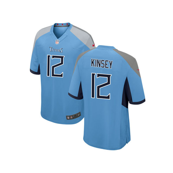 Mens Tennessee Titans #12 Mason Kinsey Nike Light Blue Alternate Vapor Untouchable Limited Jersey