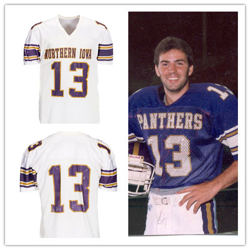 Mens Youth Northern Iowa Panthers #13 Kurt Warner White 1993 Retro College Football Jersey