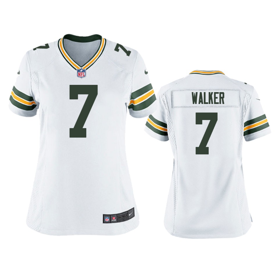 Women's Green Bay Packers #7 Quay Walker White Vapor Limited Jersey
