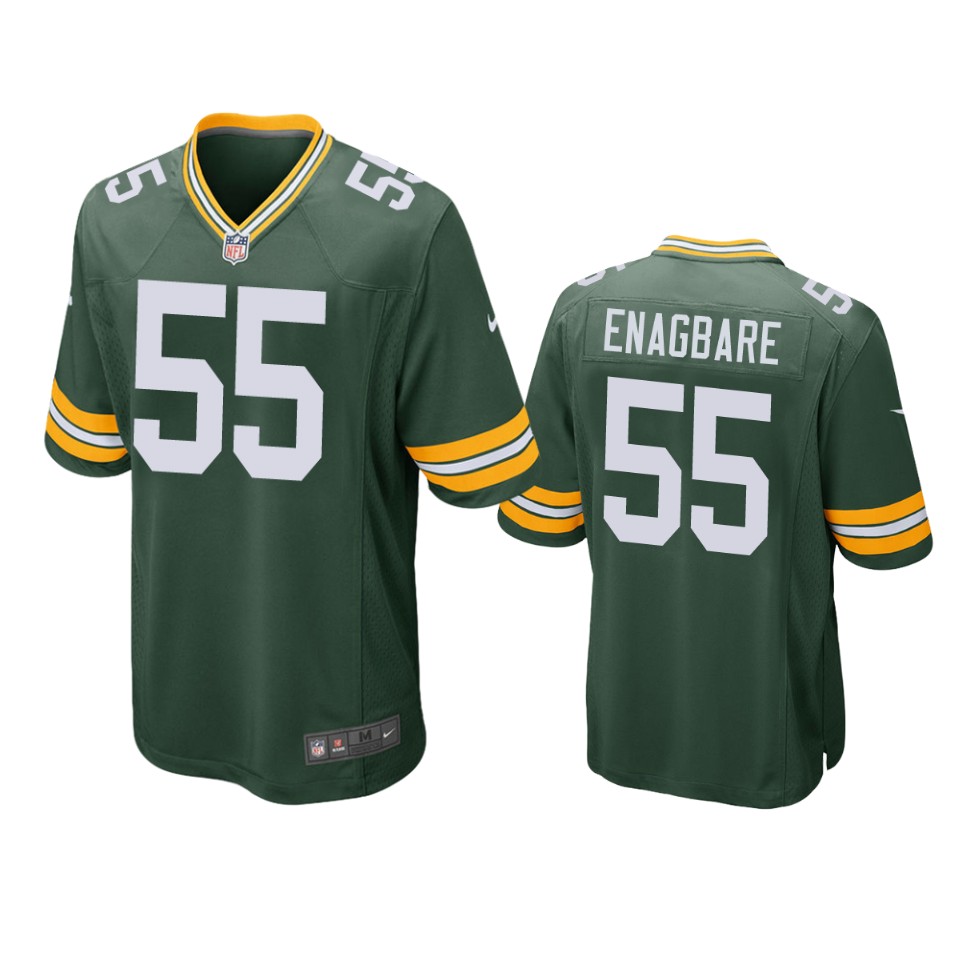 Mens Green Bay Packers #55 Kingsley Enagbare Green Vapor Limited Player Jersey