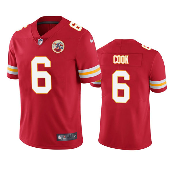 Men's Kansas City Chiefs #6 Bryan Cook Red Vapor Untouchable Limited Jersey