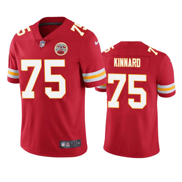 Men's Kansas City Chiefs #75 Darian Kinnard Red Vapor Untouchable Limited Jersey