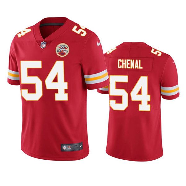 Men's Kansas City Chiefs #54 Leo Chenal Red Vapor Untouchable Limited Jersey