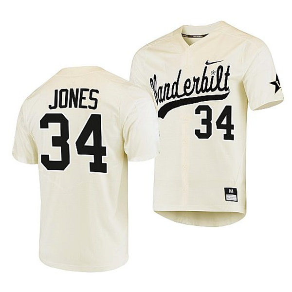 Men's Youth Vanderbilt Commodores 25 Druw Jones Black Gold 2022