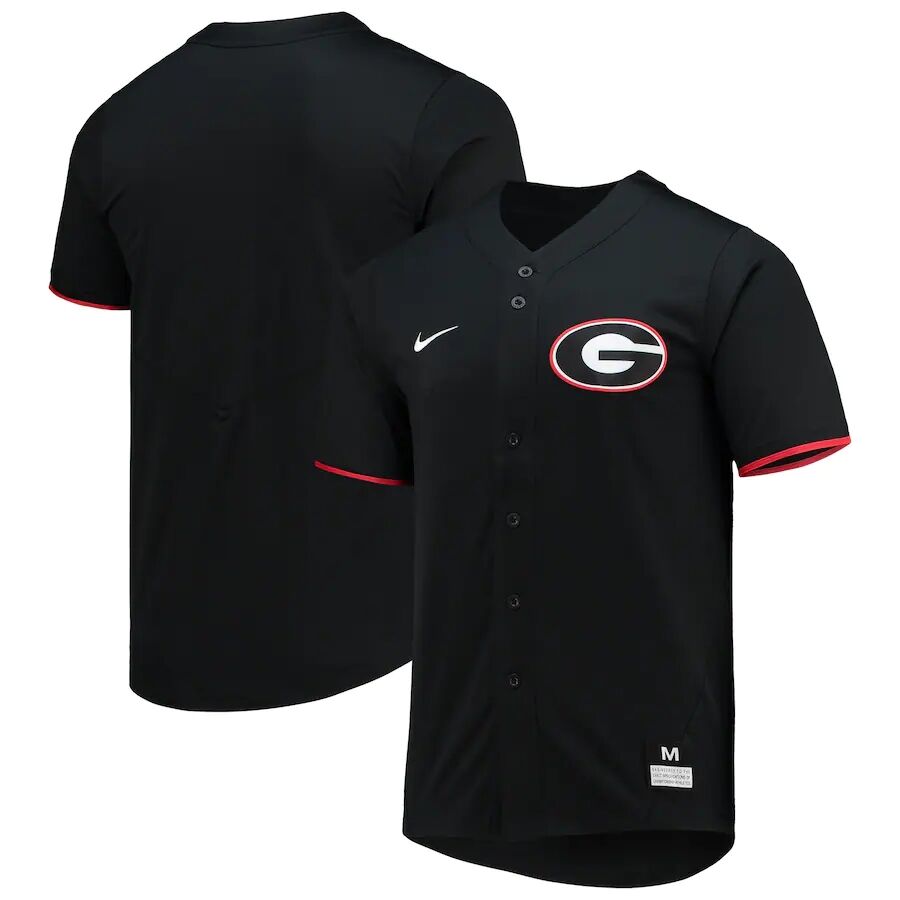 Mens Youth Georgia Bulldogs Blank Nike Black College Baseball Team Jersey