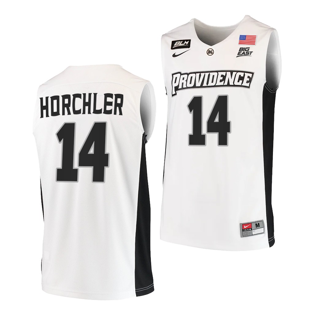 Mens Youth Providence Friars #14 Noah Horchler White 2021-22 College Basketball Game Jersey