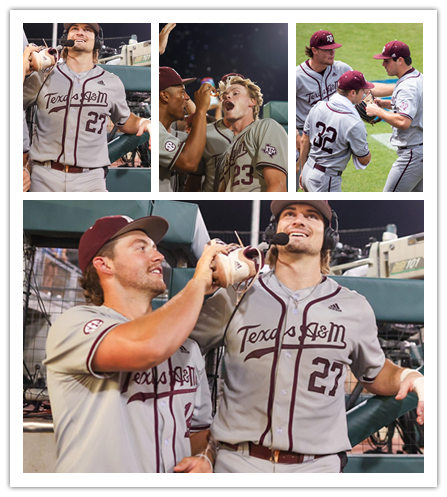 Mens Youth Texas A&M Aggies Custom Adidas 2022 Gray With Strip College Baseball Game Jersey