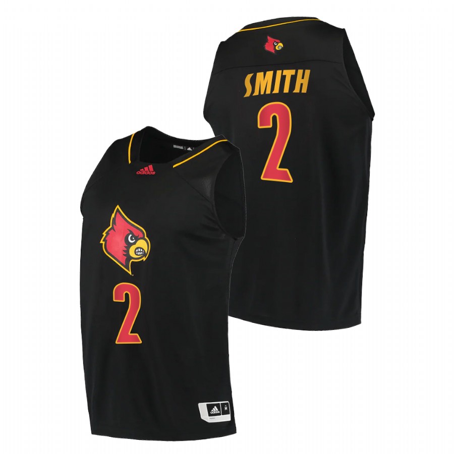 Mens Youth Louisville Cardinals #2 Russ Smith Adidas 2021 Black Alternate College Basketball Limited Jersey