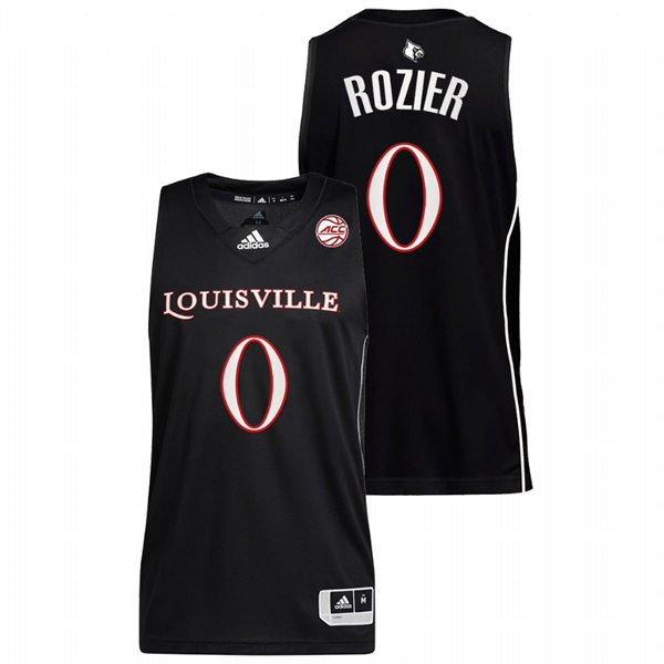 Mens Youth Louisville Cardinals #0 Terry Rozier Black 2022 College Basketball Game Jersey