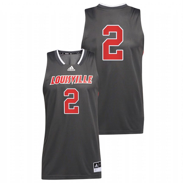Mens Youth Louisville Cardinals #2 Russ Smith Grey College Basketball Reverse Retro Jersey