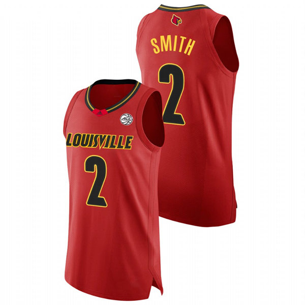 Mens Youth Louisville Cardinals #2 Russ Smith Adidas 2021 Red  College Basketball Jersey