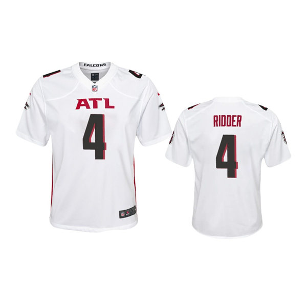 Youth Atlanta Falcons #4 Desmond Ridder White Limited Jersey