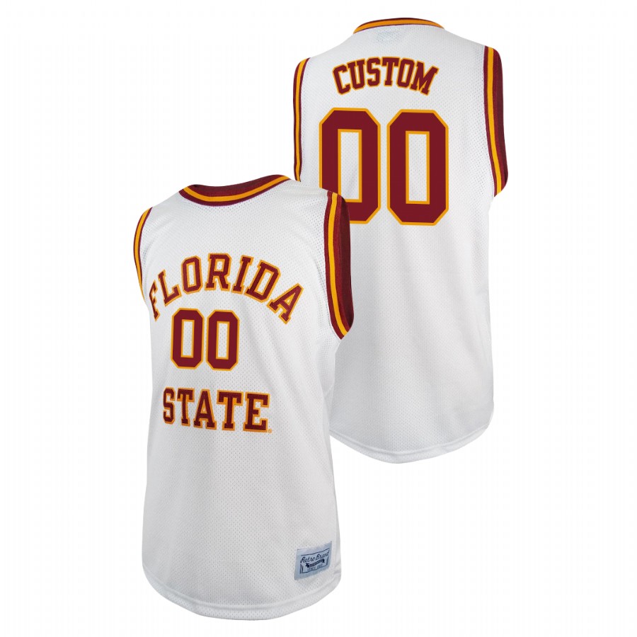 Mens Youth Florida State Seminoles Custom Nike White Original Retro Jersey