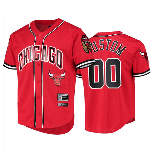 Men Youth Chicago Bulls Custom Red Pro Standard Capsule Baseball Jersey