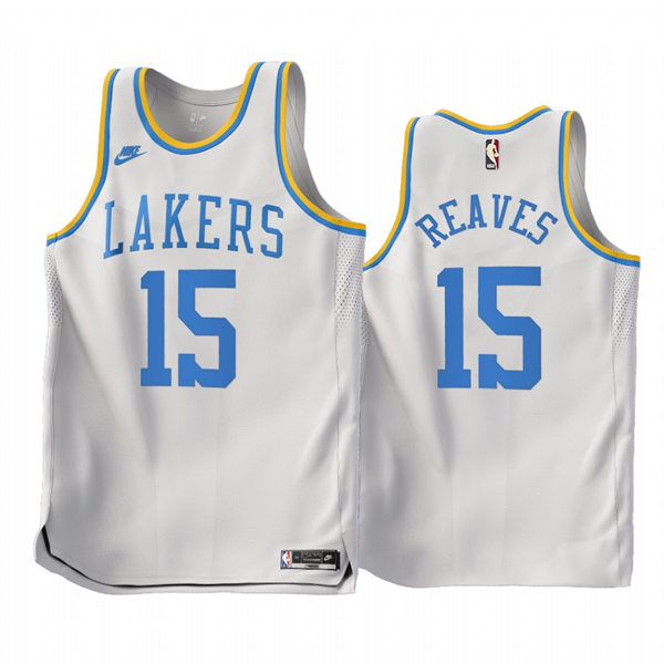 Mens Los Angeles Lakers #15 Austin Reaves Nike White 2022-23 Classic Edition Jersey