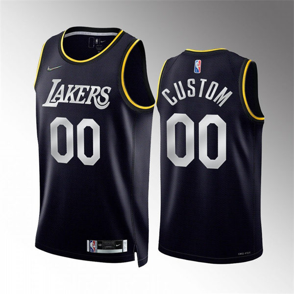 Mens Youth Los Angeles Lakers Custom Nike Black Select Series Rookie of the Year Swingman Jersey