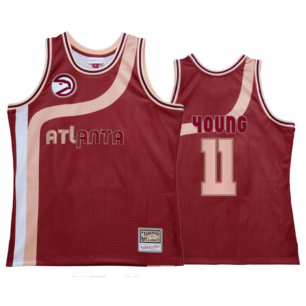 Mens Atlanta Hawks #11 Trae Young Red My Towns Wish Jersey