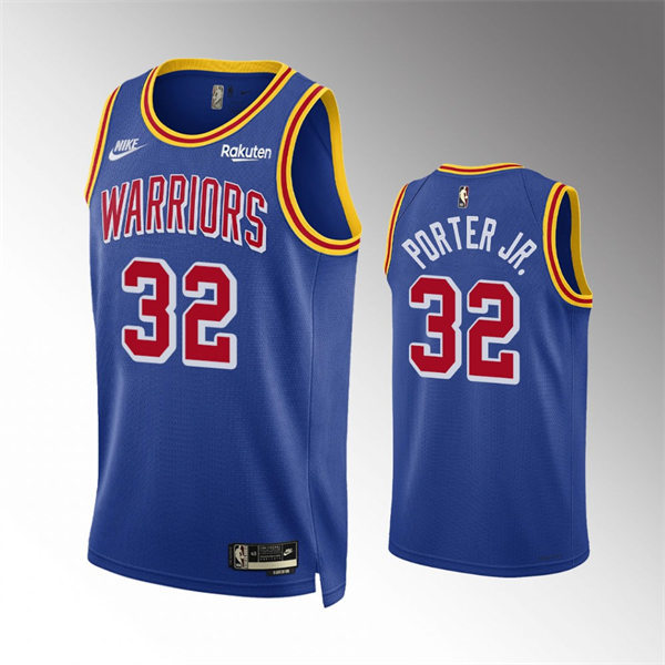 Mens Golden State Warriors #32 Otto Porter Jr. Royal Classic Edition Origins Jersey