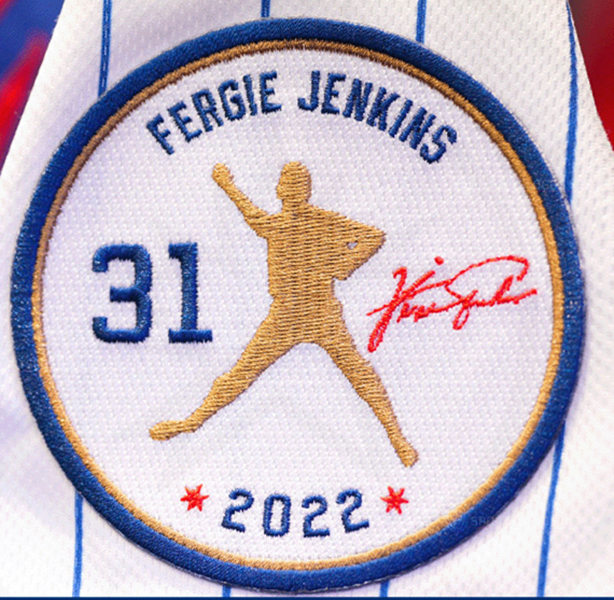 Chicago Cubs #31 Fergie Jenkins Honouring Jersey Patch