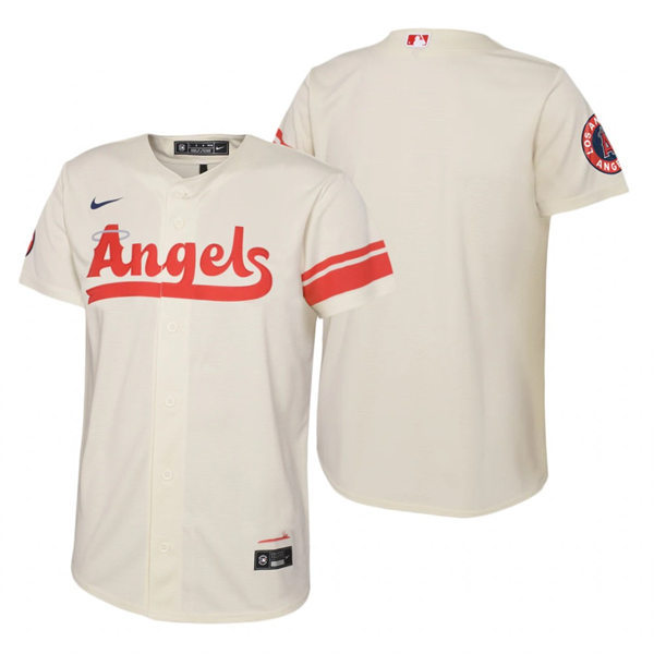 Youth Los Angeles Angels Blank Cream 2022 City Connect Team Jersey