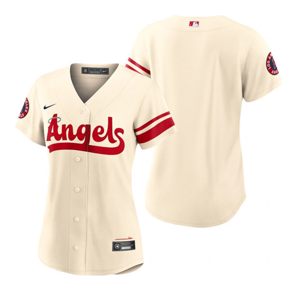 Women's Los Angeles Angels Blank Cream 2022 City Connect Team Jersey