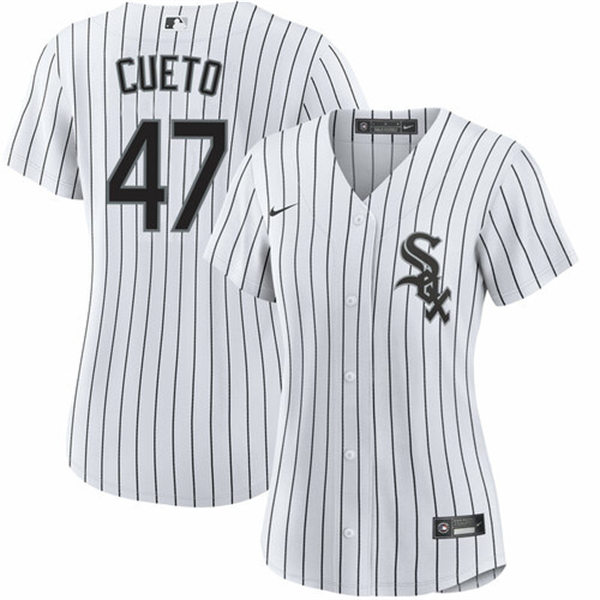 Womens Chicago White Sox #47 Johnny Cueto Nike White Home Stitched Jersey