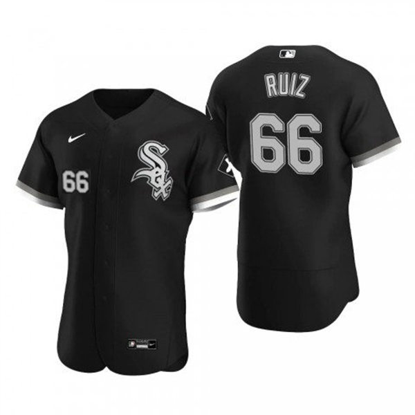 Mens Chicago White Sox #66 Jose Ruiz Nike Black Alternate FlexBase Player Jersey