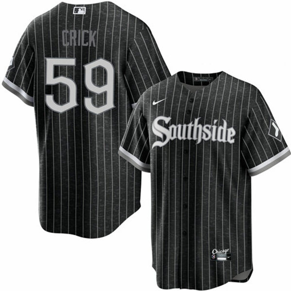 Mens Chicago White Sox #59 Kyle Crick Nike Black 2021 City Connect Jersey