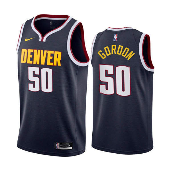 Mens Denver Nuggets #50 Aaron Gordon Navy Icon Edition Jersey