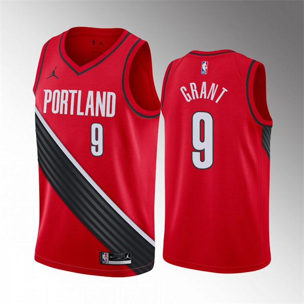 Mens Portland Trail Blazers #9 Jerami Grant Red Statement Edition Jersey