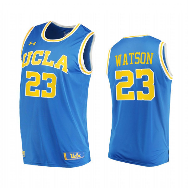Mens Youth UCLA Bruins #23 Peyton Watson Royal College Basketball Jersey