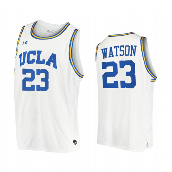 Mens Youth UCLA Bruins #23 Peyton Watson White College Basketball Jersey