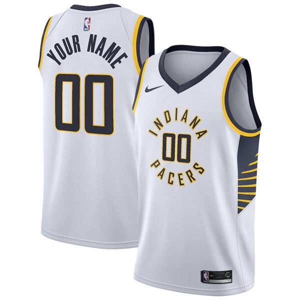 Mens Youth Indiana Pacers Custom Nike White Association Edition Jersey