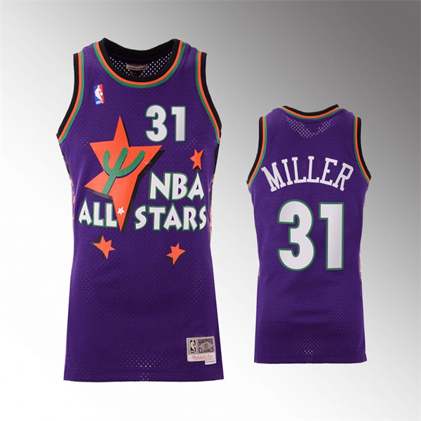 Men's Youth Indiana Pacers #31 Reggie Miller 1995 NBA All-Star Jersey Purple