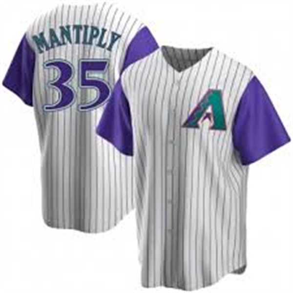 Mens Arizona Diamondbacks #35 Joe Mantiply Nike Cream Cooperstown Collection Jersey