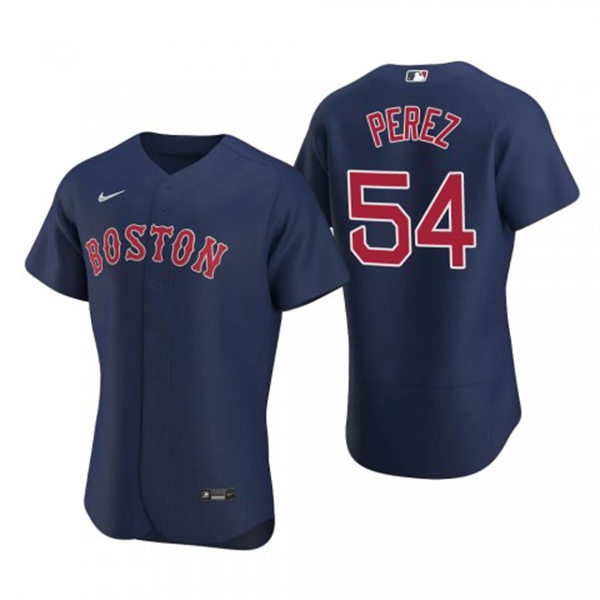 Men's Boston Red Sox #54 Martin Perez Navy Alternate FlexBase Jersey
