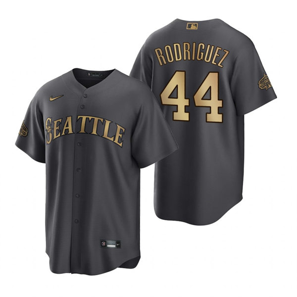 Men's Seattle Mariners #44 Julio Rodriguez Charcoal 2022 MLB All-Star Game Jersey