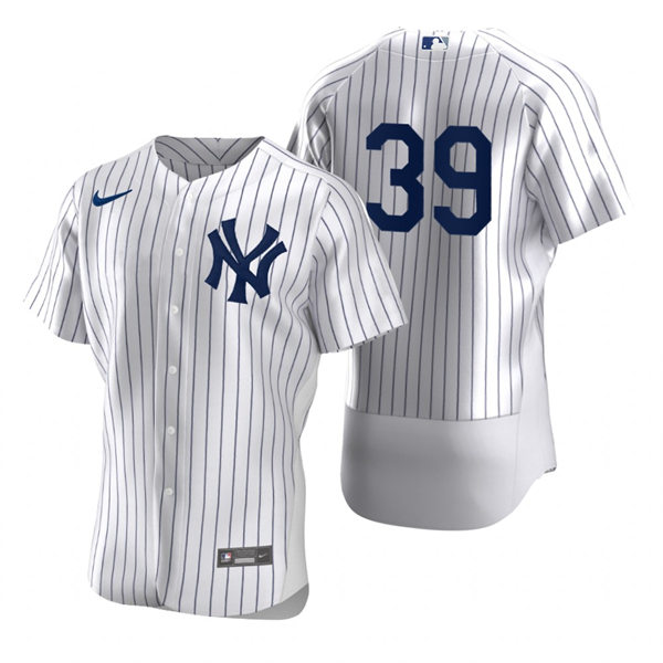 Mens New York Yankees #39 Jose Trevino White Home FlexBase Player Jersey