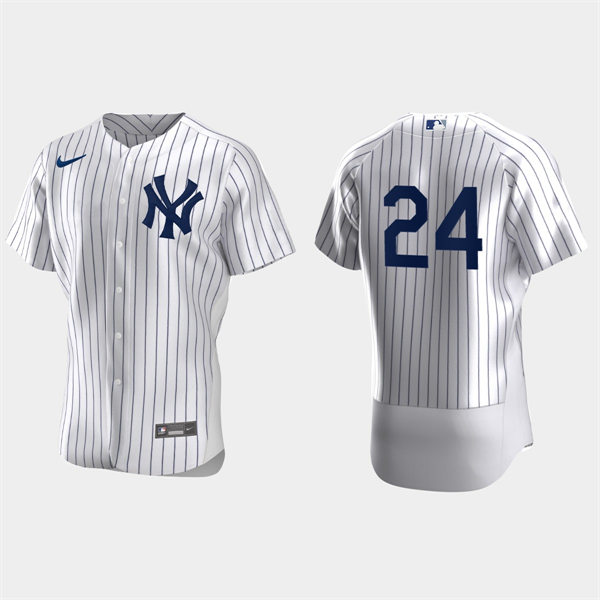 Mens New York Yankees #24 Matt Carpenter White Home FlexBase Player Jersey