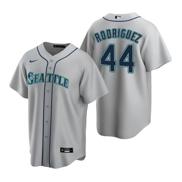 Youth Seattle Mariners #44 Julio Rodriguez Gray Road CoolBase Jersey