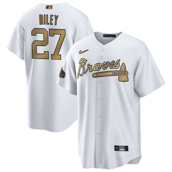 Mens Youth Atlanta Braves 27 Austin Riley 2022 MLB AllStar Game