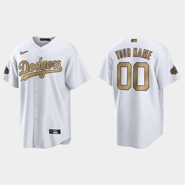 Mens Youth Los Angeles Dodgers Custom Nike White Stitched 2022 MLB All-Star Game Jersey