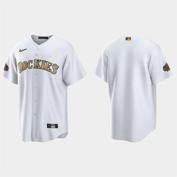 Mens Youth Colorado Rockies Blank 2022 MLB All-Star Team Jersey - White